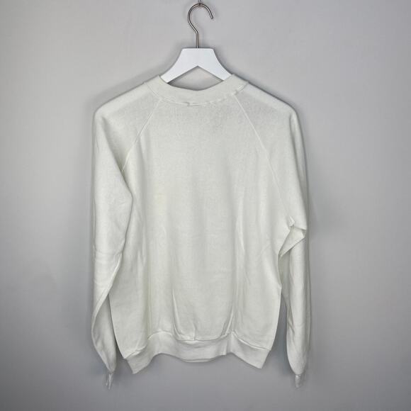 Vintage Funny Quote Sweatshirt I Don't Do Mornings Party Duck 90s Humor Size L - Picture 5 of 6